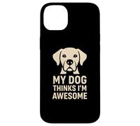 Carcasa para iPhone 14 Plus Regalo Divertido para un Amante de Las Mascotas con la Frase «Mi Perro Piensa Que Soy yo»