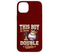 Carcasa para iPhone 14 Plus Regalos de béisbol de Doble dígito de This Boy is 10 para el décimo cumpleaños