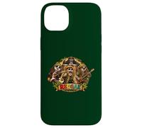 Carcasa para iPhone 14 Plus Reggae música Capybara Island Shiba-Inu y Mono como Banda