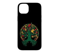 Carcasa para iPhone 14 Plus Reggae Tree Life Rasta Roots Singing Birds Music