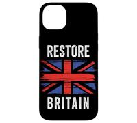 Carcasa para iPhone 14 Plus Restore Britain - Flag UK Conservative Graphic (Black)