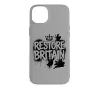 Carcasa para iPhone 14 Plus Restore Britain - Graffiti Flag UK Conservative Grunge