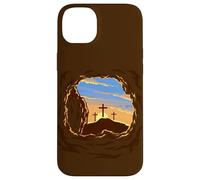 Carcasa para iPhone 14 Plus Resurrection Sunday Cross of Jesus Christ Empty Tomb Faith