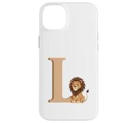 Carcasa para iPhone 14 Plus Retrato Animal del Alfabeto Letra L con León