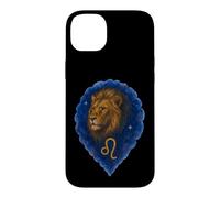 Carcasa para iPhone 14 Plus Retrato León Acuarela Leo Zodiaco