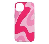 Carcasa para iPhone 14 Plus Retro Hot Pink Swirl Abstracto Estético Groovy 70s Boho Y2K