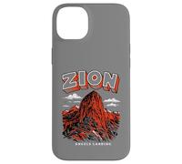 Carcasa para iPhone 14 Plus Retro Zion National Park Vintage Style Angels Landing Utah