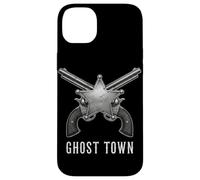 Carcasa para iPhone 14 Plus Revólveres Ghost Town Western Vintage Cowboy Outlaw