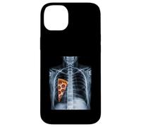 Carcasa para iPhone 14 Plus Rib Cage X-Ray Pizza Slice Funny Food Humor Anatomía