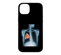 Carcasa para iPhone 14 Plus Rib Cage X-Ray Pizza Slice Funny Food Humor Anatomía