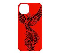 Carcasa para iPhone 14 Plus Rising from The Ashes Black Artistic Phoenix Ilustración