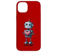 Carcasa para iPhone 14 Plus Robot with a Big Heart, Graphic