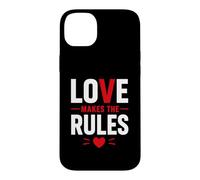 Carcasa para iPhone 14 Plus Romantic Couple Quote Valentine's Day Love Makes The Rules