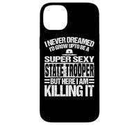 Carcasa para iPhone 14 Plus Ropa de State Trooper - Divertido diseño de Great Troopers