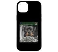Carcasa para iPhone 14 Plus Rottweiler Hay Movimiento en tu Puerta Principal Rottie Silly