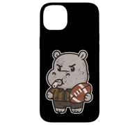 Carcasa para iPhone 14 Plus Rugby Hippo Árbitro Dibujos Animados