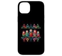 Carcasa para iPhone 14 Plus Russian Matryoshka Babushka Flowers Nesting Dolls