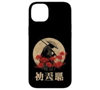 Carcasa para iPhone 14 Plus Samurai Guerrero Rojo Araña Lirio Flor Anime Otaku Japonés