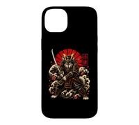 Carcasa para iPhone 14 Plus Samurai Wolf Guerrero Japonés Katana Art