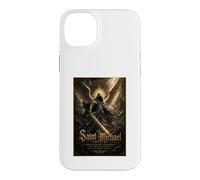 Carcasa para iPhone 14 Plus San Miguel Gótico Guerrero Ángel Sagrado Icono Arte Fe