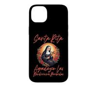 Carcasa para iPhone 14 Plus Santa Rita de Cascia agradezco Las bendiciones recibidas