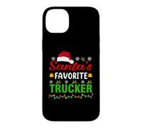 Carcasa para iPhone 14 Plus Santa's Favorite Trucker Funny Christmas Trucker Xmas