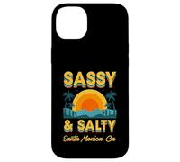 Carcasa para iPhone 14 Plus Sassy and Salty Santa Mónica California Retro Tropical