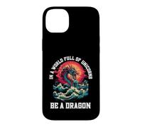 Carcasa para iPhone 14 Plus Sé un dragón en un Mundo Lleno de Unicornios mítico