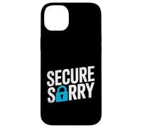 Carcasa para iPhone 14 Plus Secure Sorry Candado Violación de Datos Seguridad Cibernética Humor