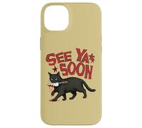 Carcasa para iPhone 14 Plus See Ya Soon Dark Cat Meme Design Womens Girls
