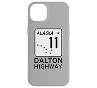 Carcasa para iPhone 14 Plus Señal de Carretera de Alaska, Ruta 11, de Dalton Highway