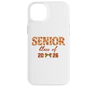 Carcasa para iPhone 14 Plus Senior 2026 Coquette Blue Floral Toile Graduation Aesthetic