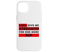 Carcasa para iPhone 14 Plus Señor Dame Fuerza para un Amante del Gimnasio Cristiano más representante