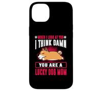 Carcasa para iPhone 14 Plus Shiba Inu You Are A Lucky Dog Mom Funny Puppy Dogs Lovers