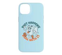Carcasa para iPhone 14 Plus Shit Happens Roll with It - Funny Adult Humor