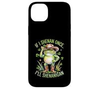 Carcasa para iPhone 14 Plus Si Hago Shenan una Vez, haré travesuras con Humor de Ranas del Día de San Patricio