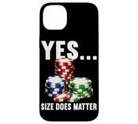 Carcasa para iPhone 14 Plus Sí Tamaño Importa Poker Jugador Divertido Casino Chips Poker