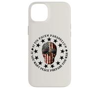Carcasa para iPhone 14 Plus Si Vis Pacem Parabellum Betsy Ross USA Flag Skull Patriotic