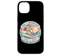 Carcasa para iPhone 14 Plus Si Yo Windsurf como Una Chica Quiero Algunas Lecciones Chiste Windsurfista