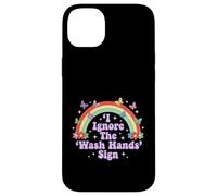 Carcasa para iPhone 14 Plus Signo de Humor Divertido para Adultos I Ignore The 'Wash Hands
