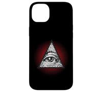 Carcasa para iPhone 14 Plus Símbolo Secreto Illuminati de la pirámide mística del Ojo Que Todo lo ve