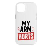 Carcasa para iPhone 14 Plus Simple Funny Gym Workout Quote My Arm Hurts