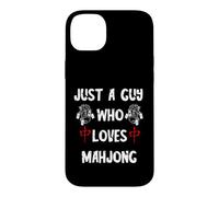 Carcasa para iPhone 14 Plus Sólo un Tipo Que ama Mahjong Azulejos Juego Chino Mah Jongg
