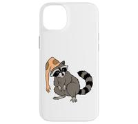 Carcasa para iPhone 14 Plus Sombrero de Piel de Mapache extraño Humor de Halloween para bichos raros
