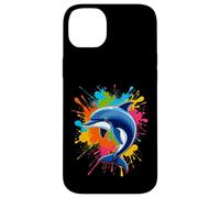Carcasa para iPhone 14 Plus Splash Art Dolphin Design Hermosos Amantes de los Delfines