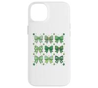 Carcasa para iPhone 14 Plus St Patrick’s Day Green Shamrock Bow Coquette St Patricks Day
