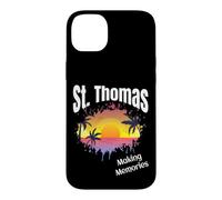 Carcasa para iPhone 14 Plus St Thomas Making Memories Matching Familia Vacaciones Playa