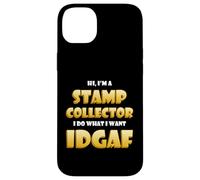 Carcasa para iPhone 14 Plus Stamp Collector Idgaf Rarest US/British Stamp Collections