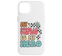 Carcasa para iPhone 14 Plus Stepdad Hero Cute Retro Floral Fathers Day Appreciation