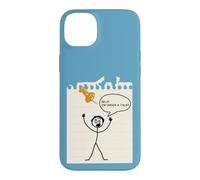 Carcasa para iPhone 14 Plus Stick Figure Under A Tack Funny Stick Hombre Oficina Regalo